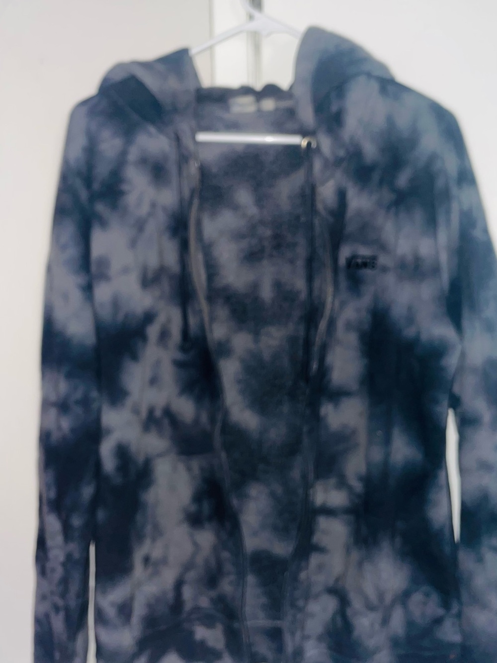 Vans Kids Black and Gray Tie-Dye Zip Hoodie